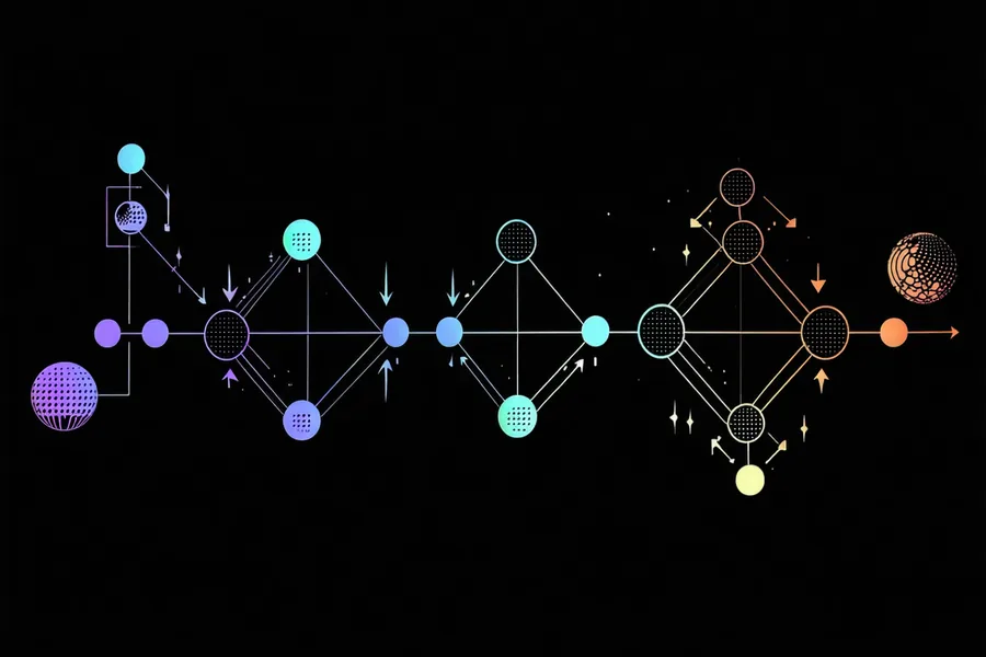 Model version lineage diagram showing experiment to production progression